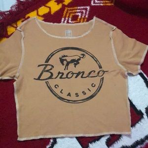 Tan t shirt, worn once